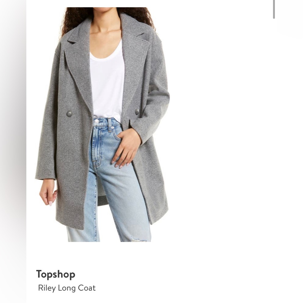 Topshop Riley Long Coat